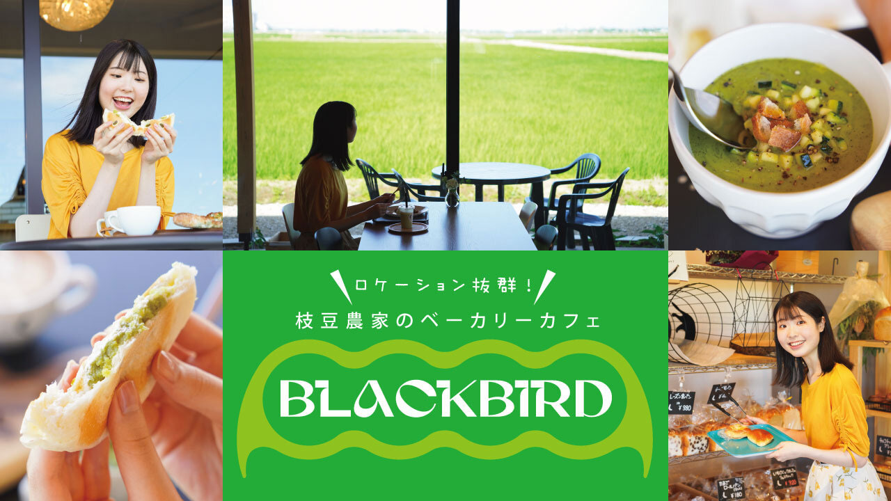 ロケーション抜群！枝豆農家のベーカリーカフェ「BLACKBIRD」