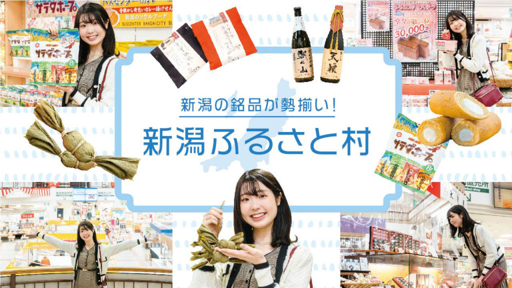 新潟の銘品が勢揃い！「新潟ふるさと村」