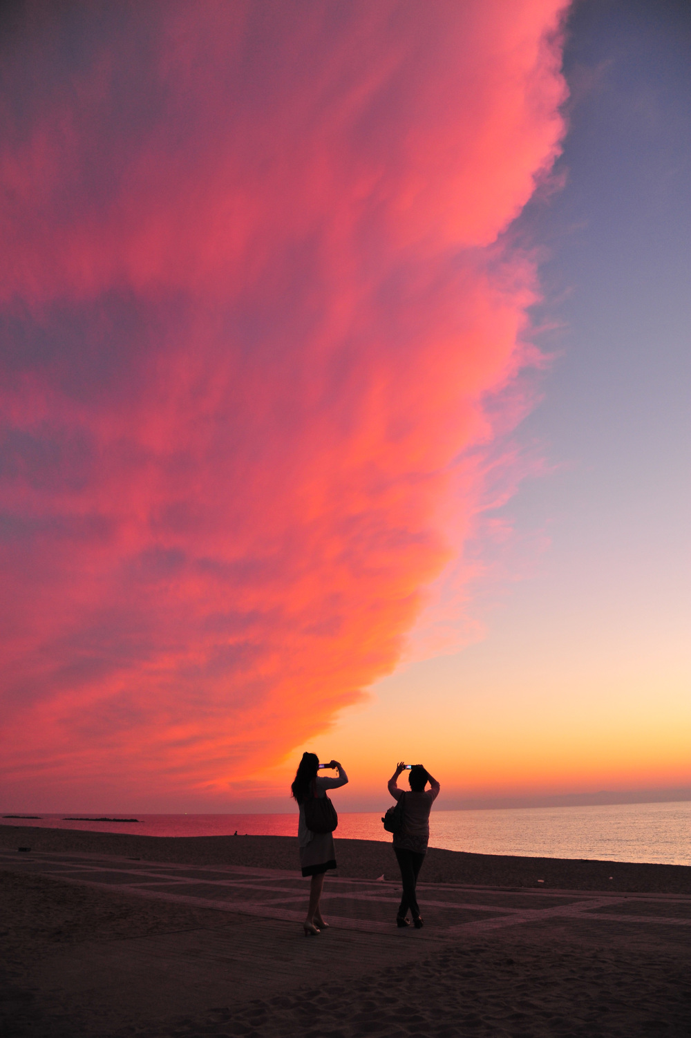 青山海岸（小針浜）／第23回日本夕日写真大賞・奨励賞「夕照」／撮影：清水衛さん
