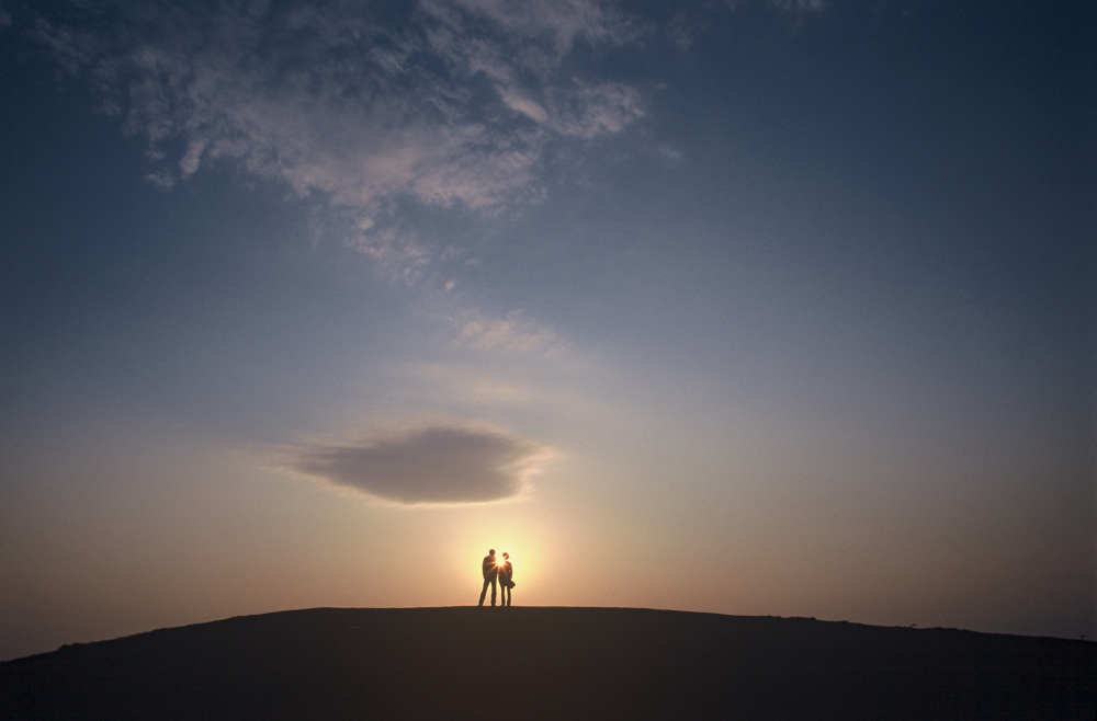 こめぐりの郷公園／第16回日本夕日写真大賞「二人だけの世界」／撮影：伊東周平さん