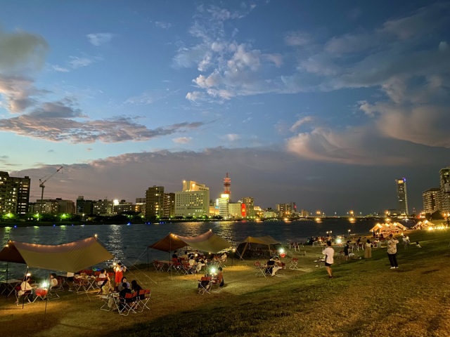 ミズベリング水辺アウトドアラウンジ at やすらぎ堤2025