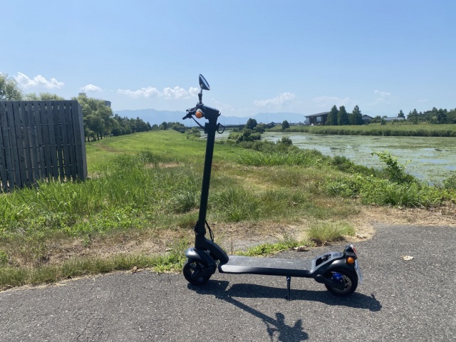 豊栄エリアを電動キックボードで周遊！シェアリング実施中！！