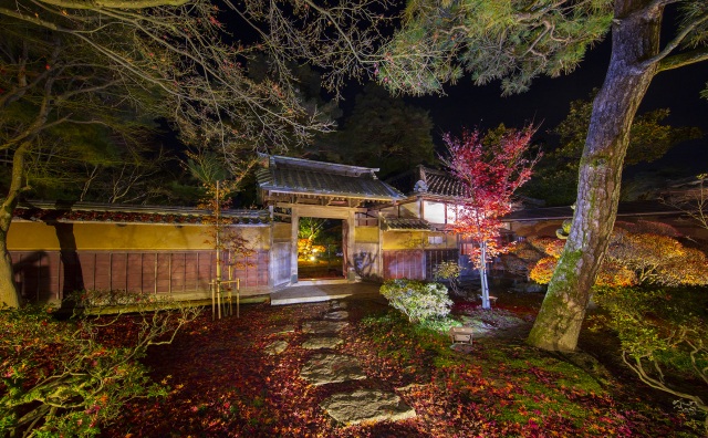 北方文化博物館 紅葉ライトアップ